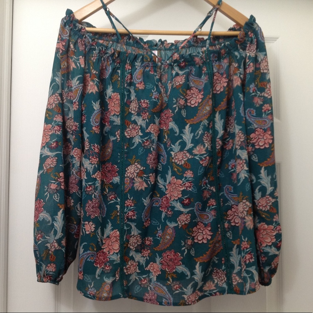 💥4 for $20💥Floral Off The Shoulder Top (M)